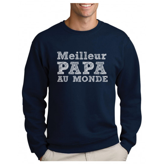 Green Turtle T-Shirts Cadeau Fête des Pères Papa Au Monde Sweatshirt Homme