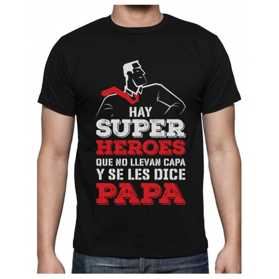 Camiseta para Hombre - Regalos para Hombre, Regalos para Padres Originales, Regalo Padre Divertido - Mi Papá es mi Súper Héroe