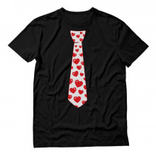 Red Hearts Tie for Valentine's Day Love
