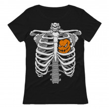 Skeleton Rib Cage Xray Pumpkin Heart